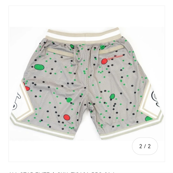 TISA BART BASKETBALL SHORTS GREY - Picture 2 of 2